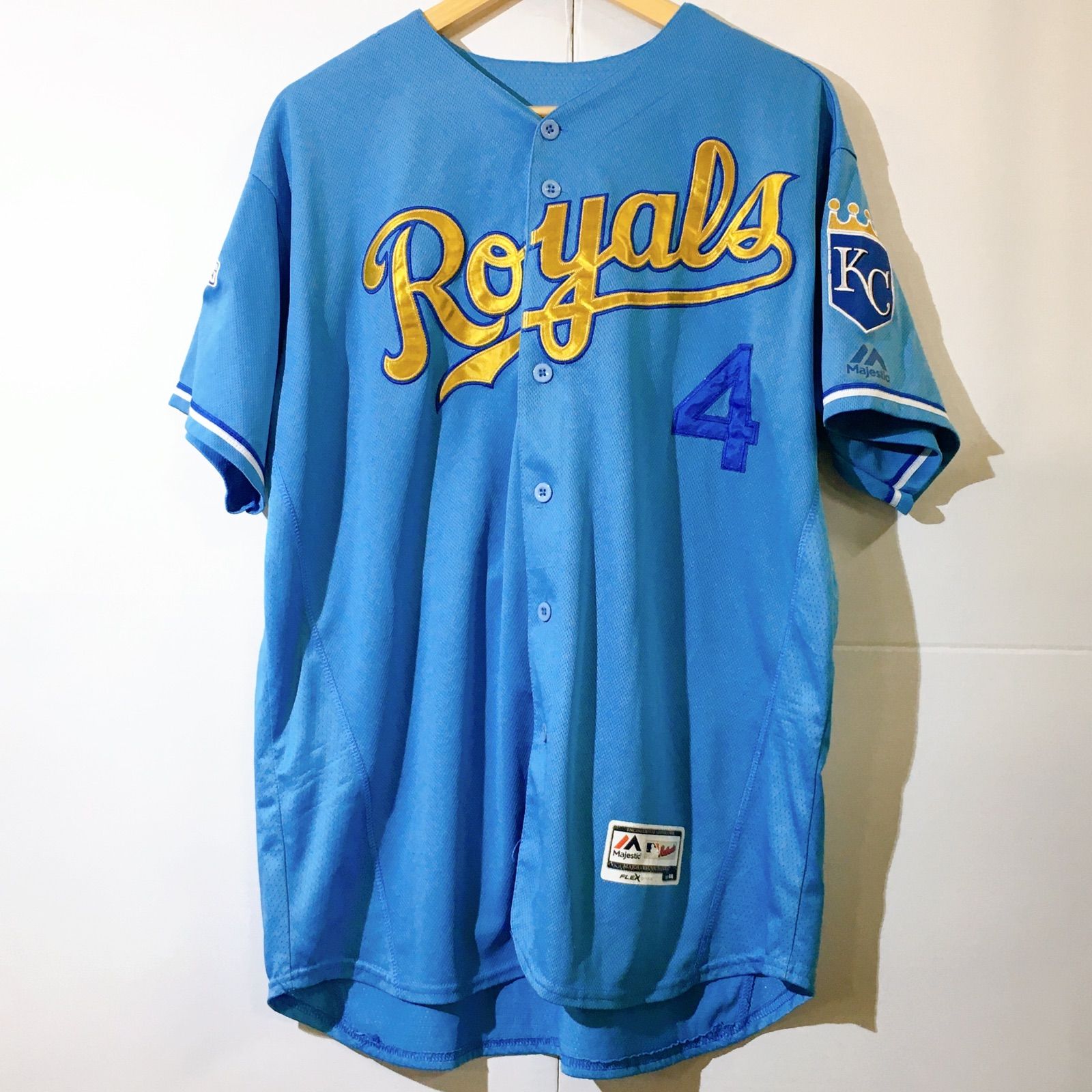 Majestic マジェスティック Royals ユニフォームシャツ ベース