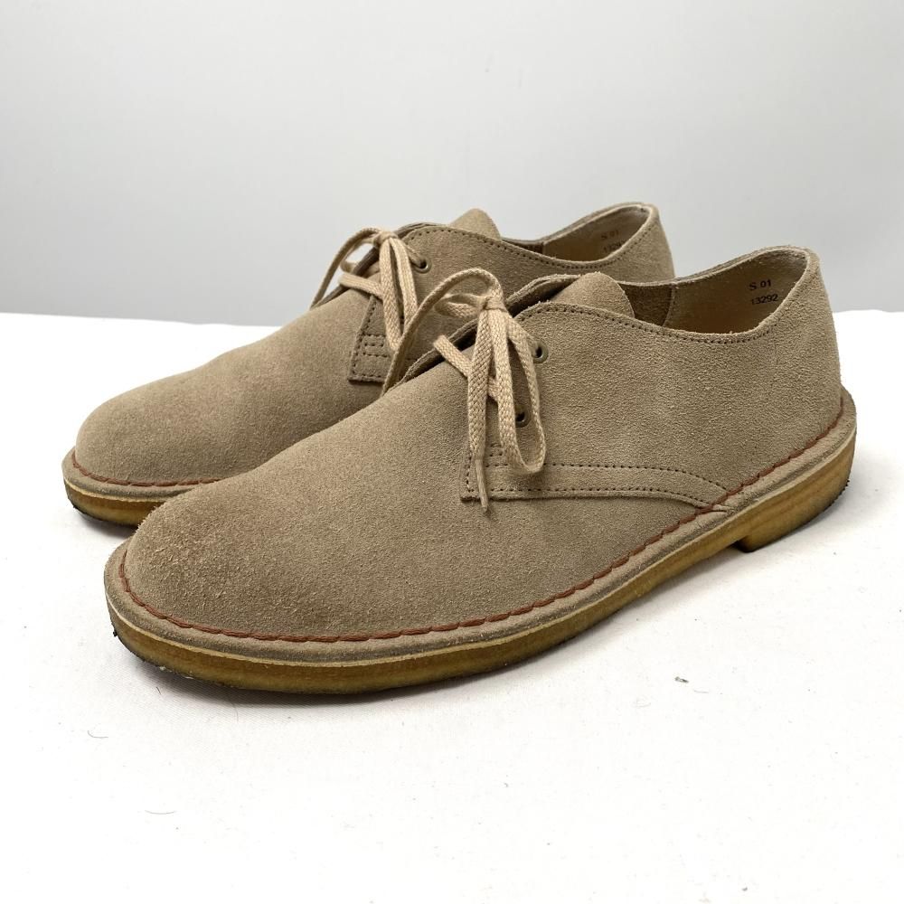 Clarks DESERT KHAN2 サイズUK8 27cm程度 ベージュ シューズ クラークス 17