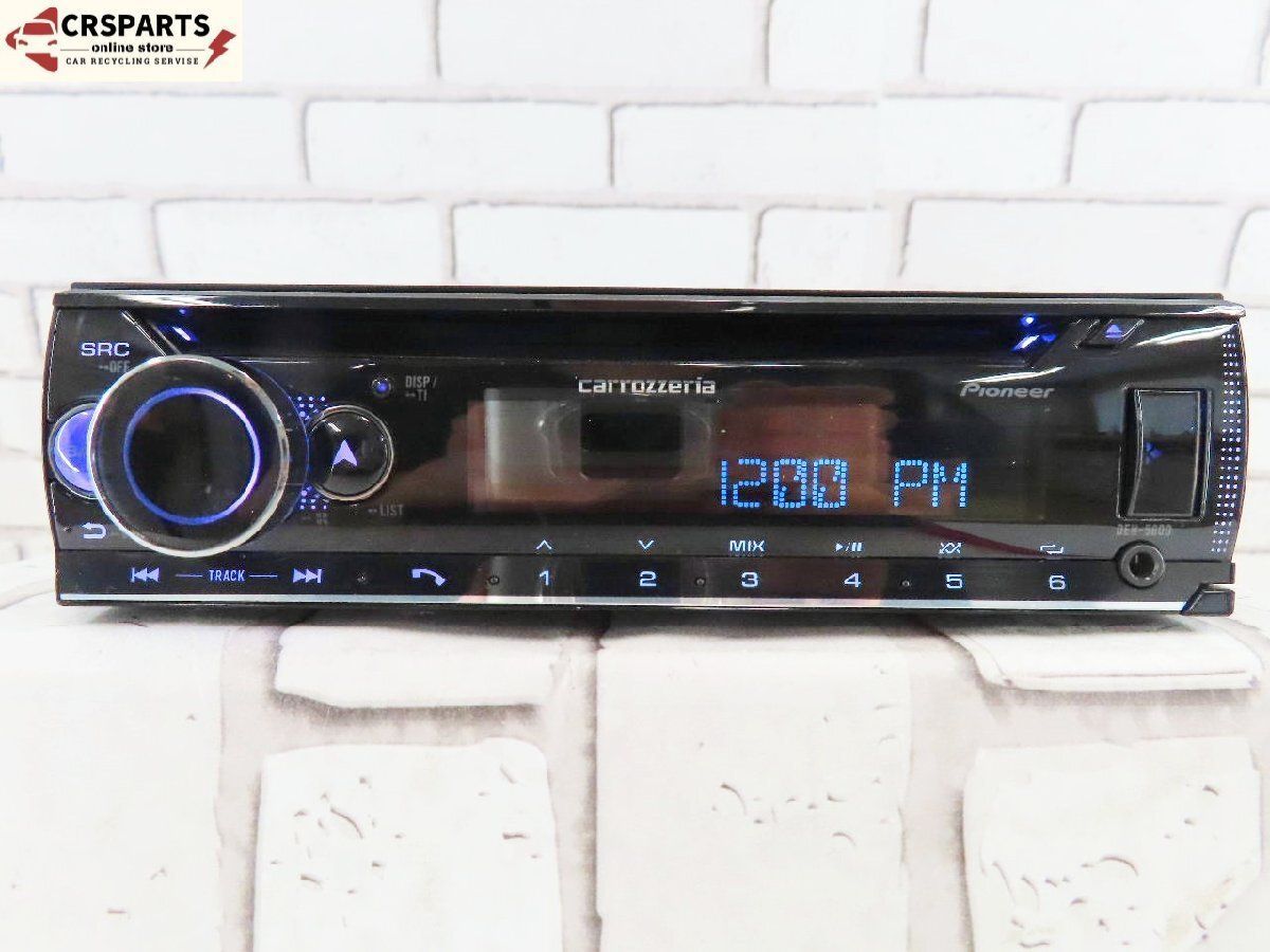 カロッツェリア DEH-5600 1DIN オーディオ CD プレーヤー USB Bluetooth デッキ ◆取外 HE21S ラパン◆ No 13259