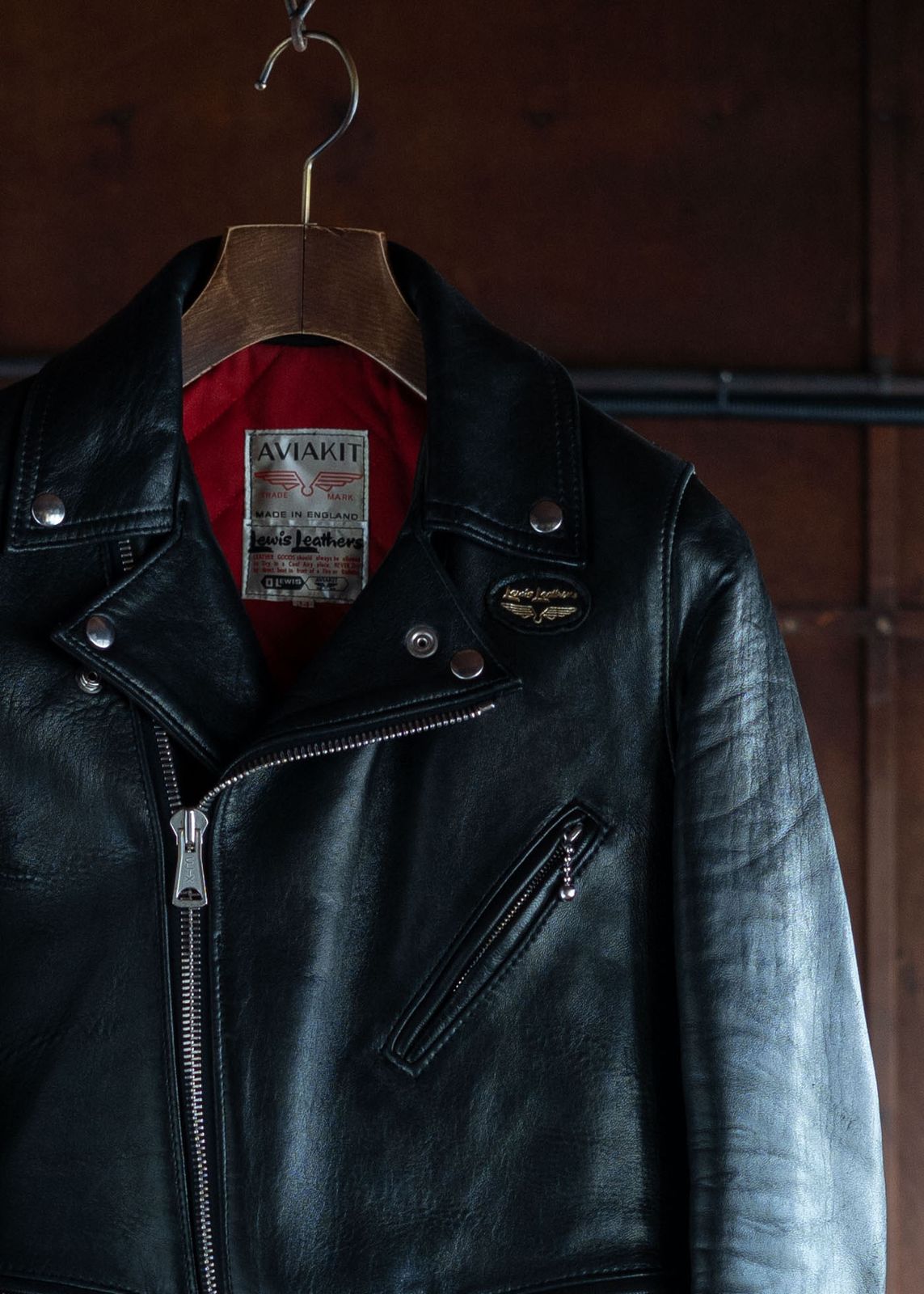 ジャケット・アウター wataberry Lewis leathersCyclonesize42 SNAP 