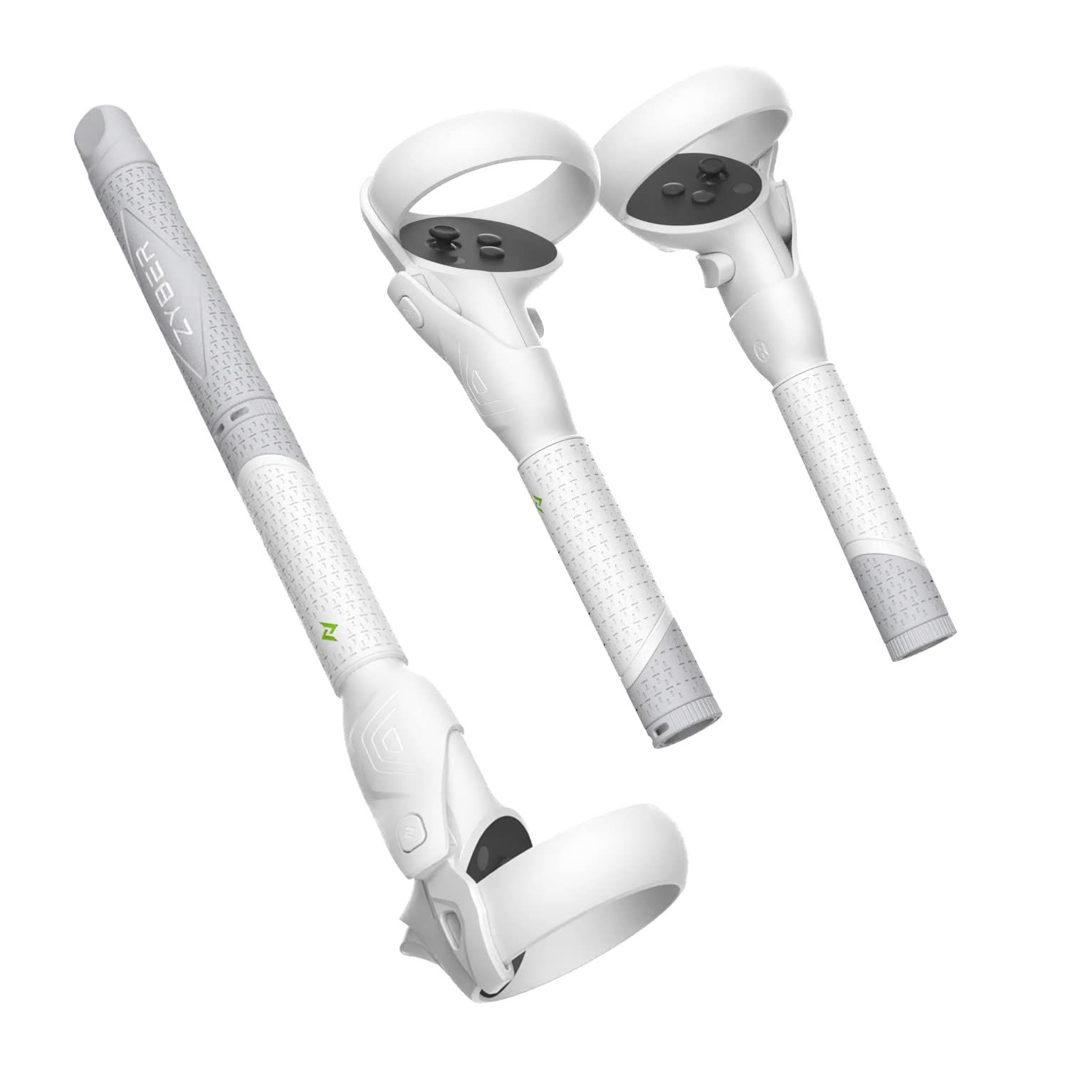 ZYBER ライトソード コントローラーハンドル Oculus Quest 2 に適用する延長ハンドル 調整 な重量ダンベルコントローラーを含めるおきゅらすくえすと2用の モード変えるコントローラーハンドル Meta quest 2との交換性…