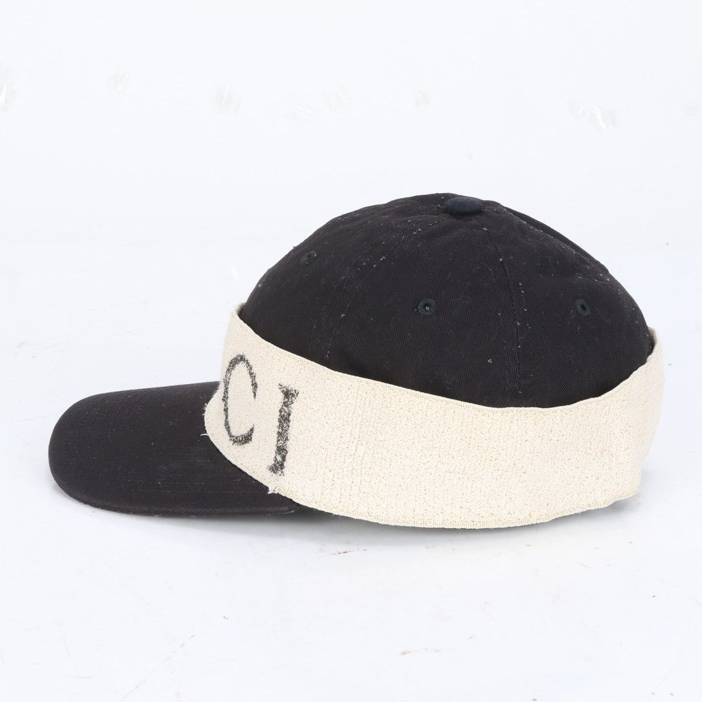 美品 グッチ 492545 ベースボール キャップ ロゴ ヘッドバンド L