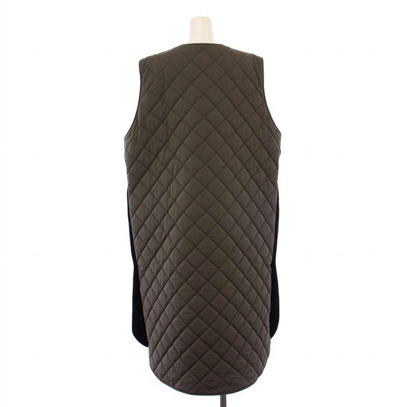 ザ リラクス THE RERACS キルティングロングベスト アウター Vネック  