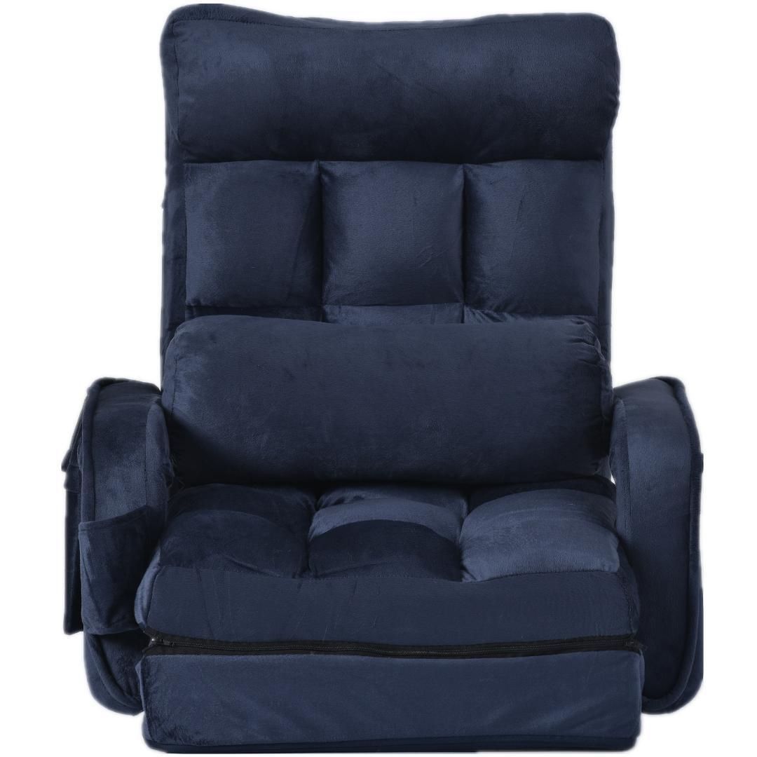 座椅子リクライニング14段ギアリクライニングチェアー ファブリック  