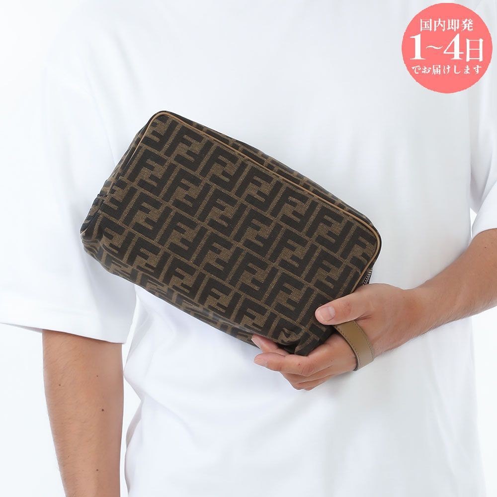 新品 FENDI フェンディ 7N0141 ALWK F1HRM ブラウンFFファブリック  