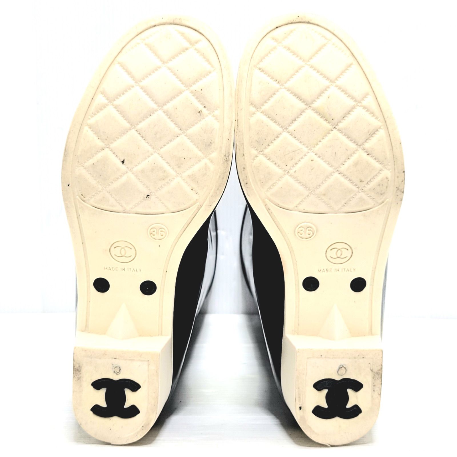 CHANEL シャネル カメリア レインブーツ ブラック 36 - メルカリ