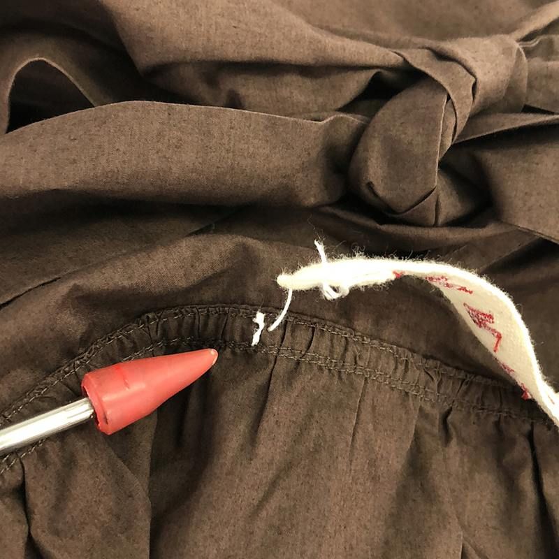 マルニ MARNI カシュクール ノースリーブ ブラウス シャツ カットソー タック タンクトップ トップス 40 L 茶 ブラウン/2 レディース