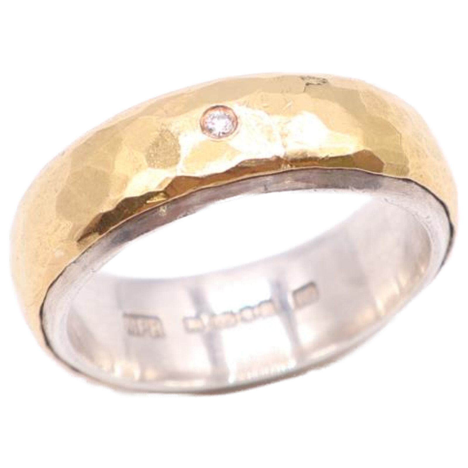 マルコムベッツ ハンマリング 1Pダイヤ 22K マルコムベッツ ハンマリング 1Pダイヤ 22K 【公式通販】