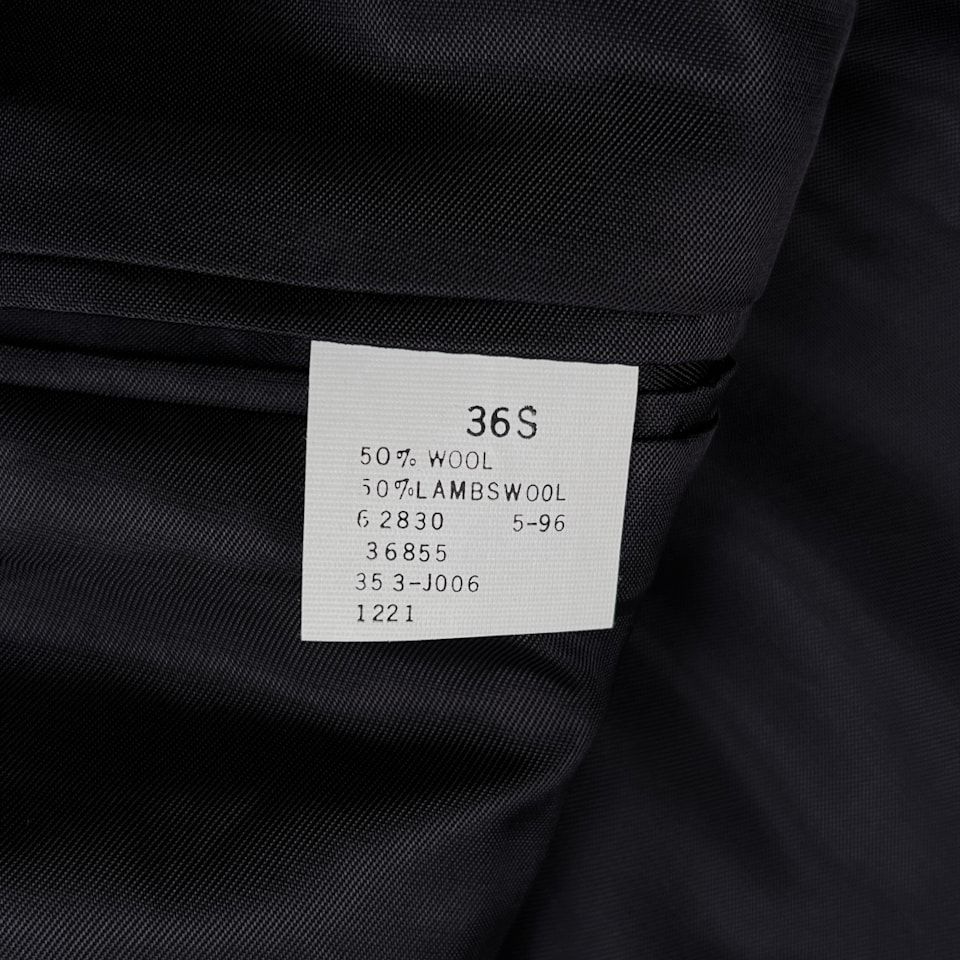 90s USA製 LANDS'END ランズエンド ヘリンボーン ツイード テーラード