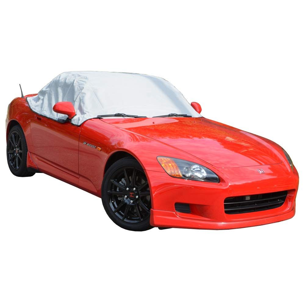 Honda s2000ソフトトップ屋根プロテクター半分カバー – 1999 2009年に(グレー) 【並行輸入】 