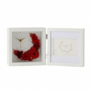 フラワーアレンジ クレセントムーン レッド F-3376