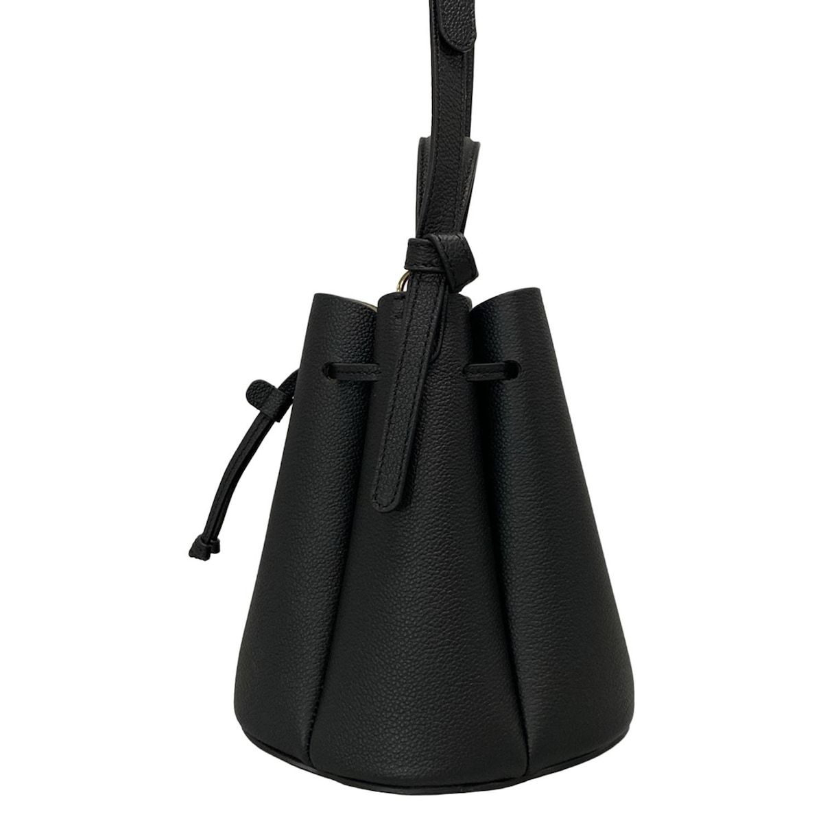 POLENE ポレーヌ　ブラックレザー ショルダーバッグ POLENE □美品□ ポレーヌ ベリ レザー チェーン ショルダー