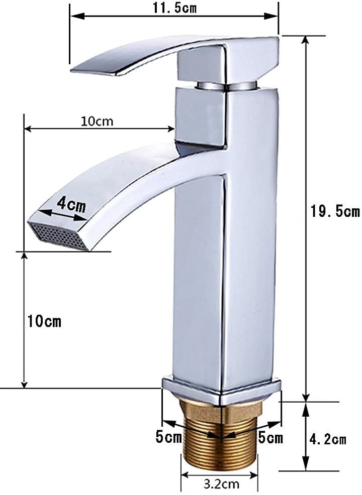 ライフシステム SK11 洗面用 滝水流 シングルレバー 混合水栓 手洗いボウル 立水栓 洗面台 手洗い器 手洗い鉢 洗面ボウル 蛇口 水道  取り付けホース付き( 19.5cm) スピード発送 クイックスピード メルカリ