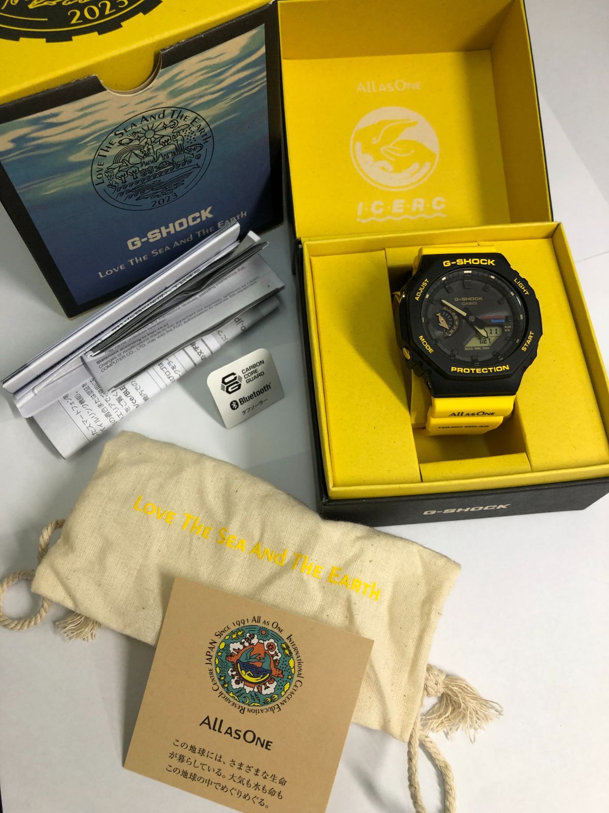 【CASIO】● G-SHOCK カシオイルクジ2023GA-B2100K-9AJRBluetooth タフソーラー美品●