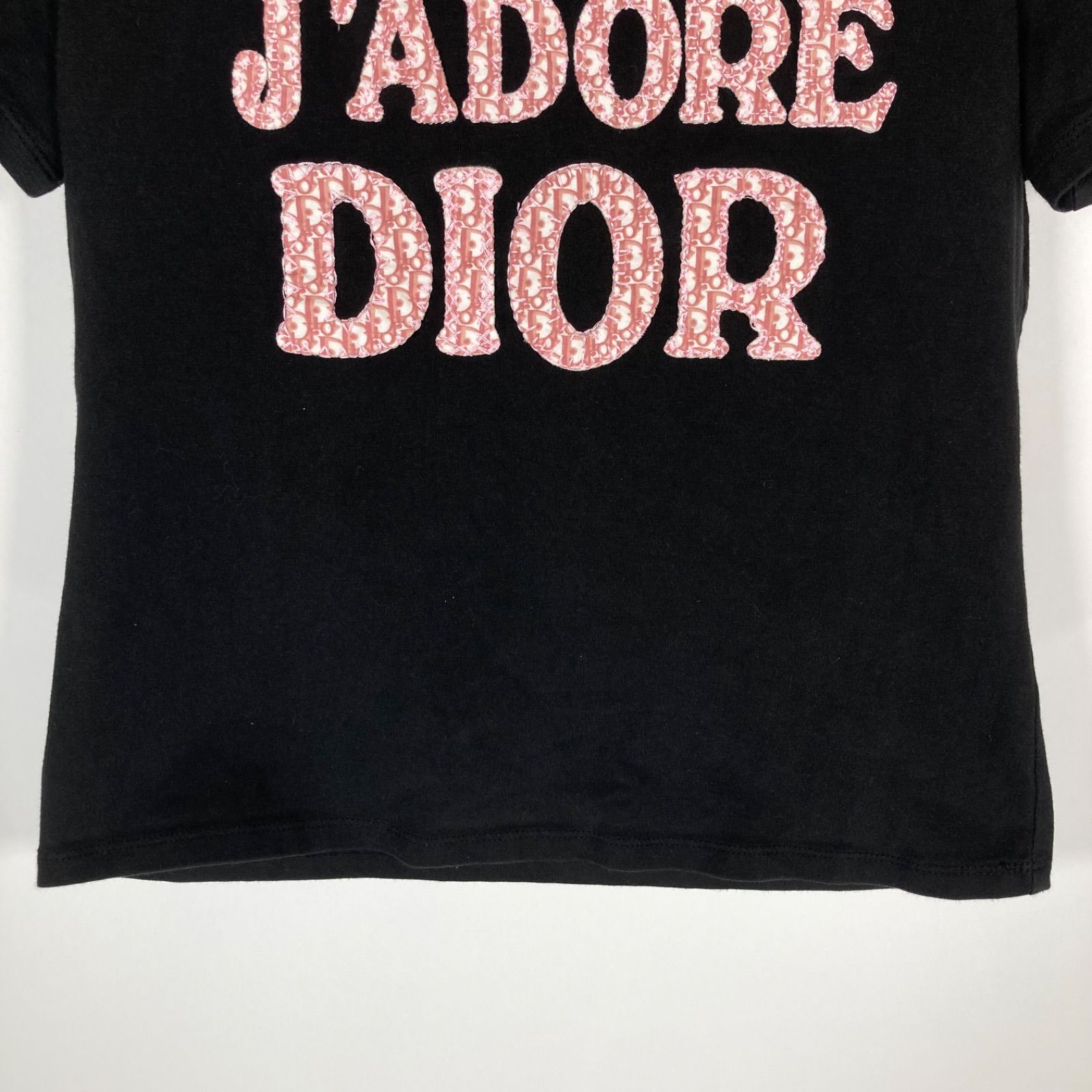 Christian Dior クリスチャンディオール トロッター ジョンガリアーノ 半袖 Tシャツ トップス レディース ブラック