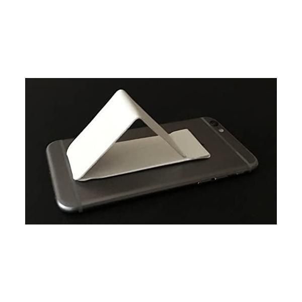 Access スマホバンド 落下防止 レザー仕上げ ホワイト AC17W