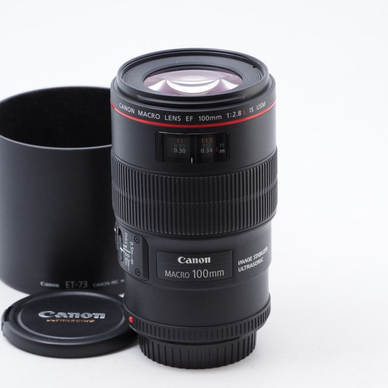 Canon キヤノン単焦点マクロレンズ EF100mm F2.8L マクロ IS USM フル