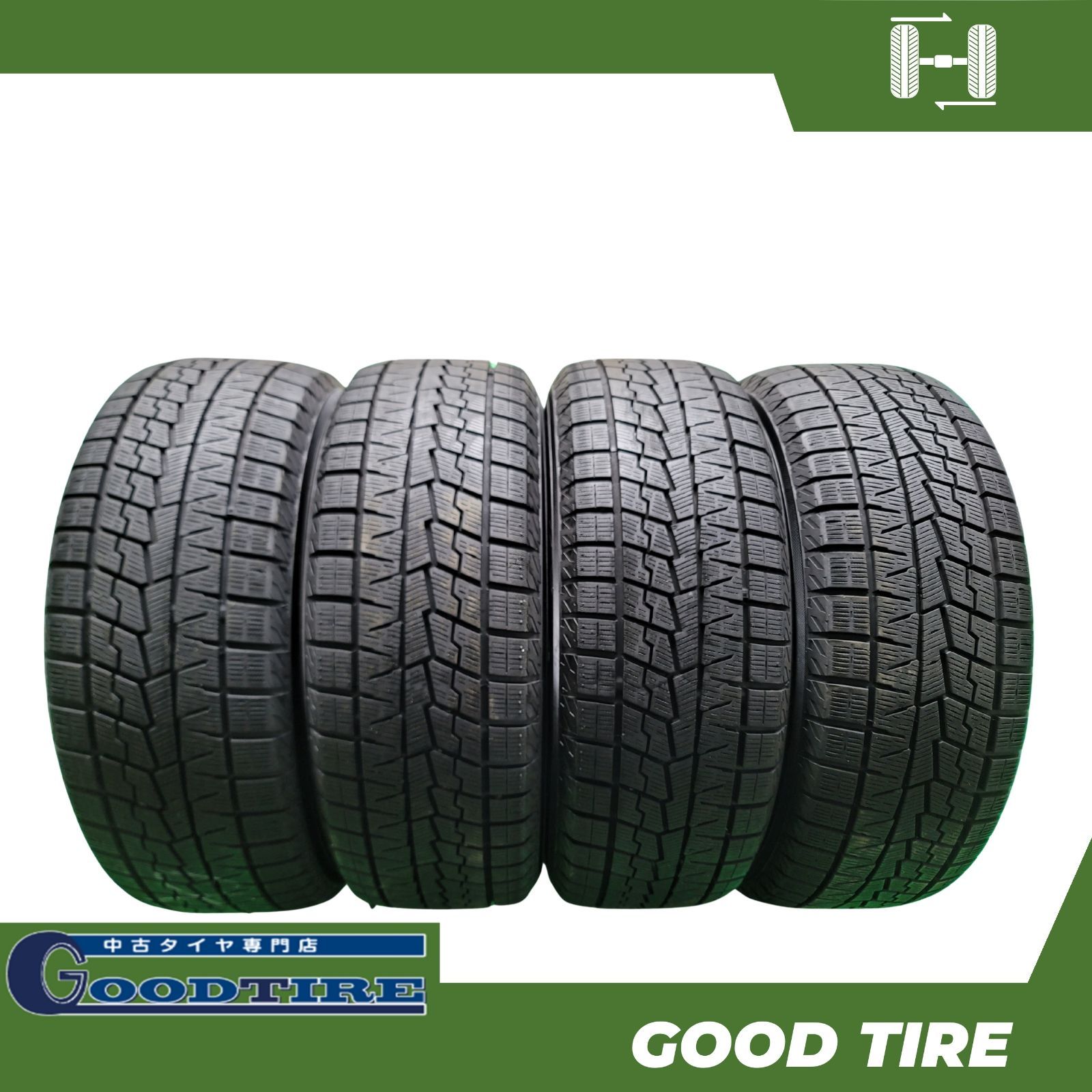 205|55R16 ヨコハマ ICEGUARD 2025年製 4本 冬用 8分山 タイヤ タイヤ インプレッサ レクサスCT ノア ヴォクシー 7030