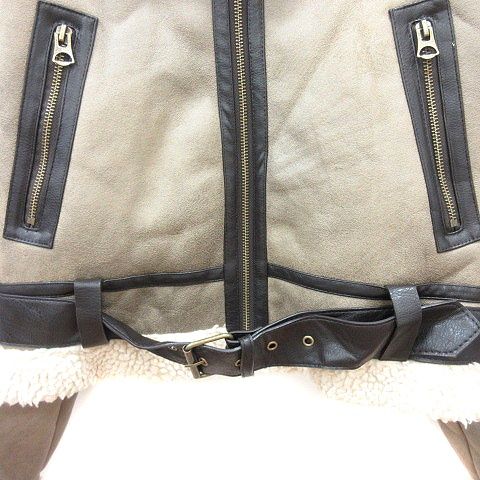 ザラ ZARA ステンカラージャケット フェイクムートン S