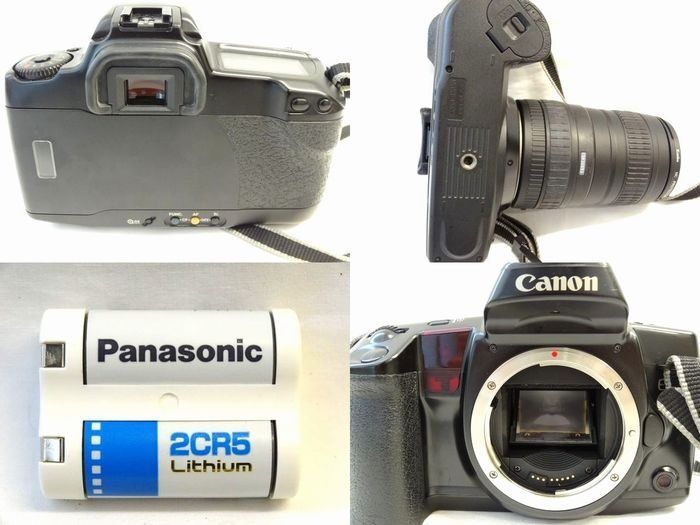 Canon EOS10 一眼レフ フィルムカメラ ケース、ストロボ、レンズフード