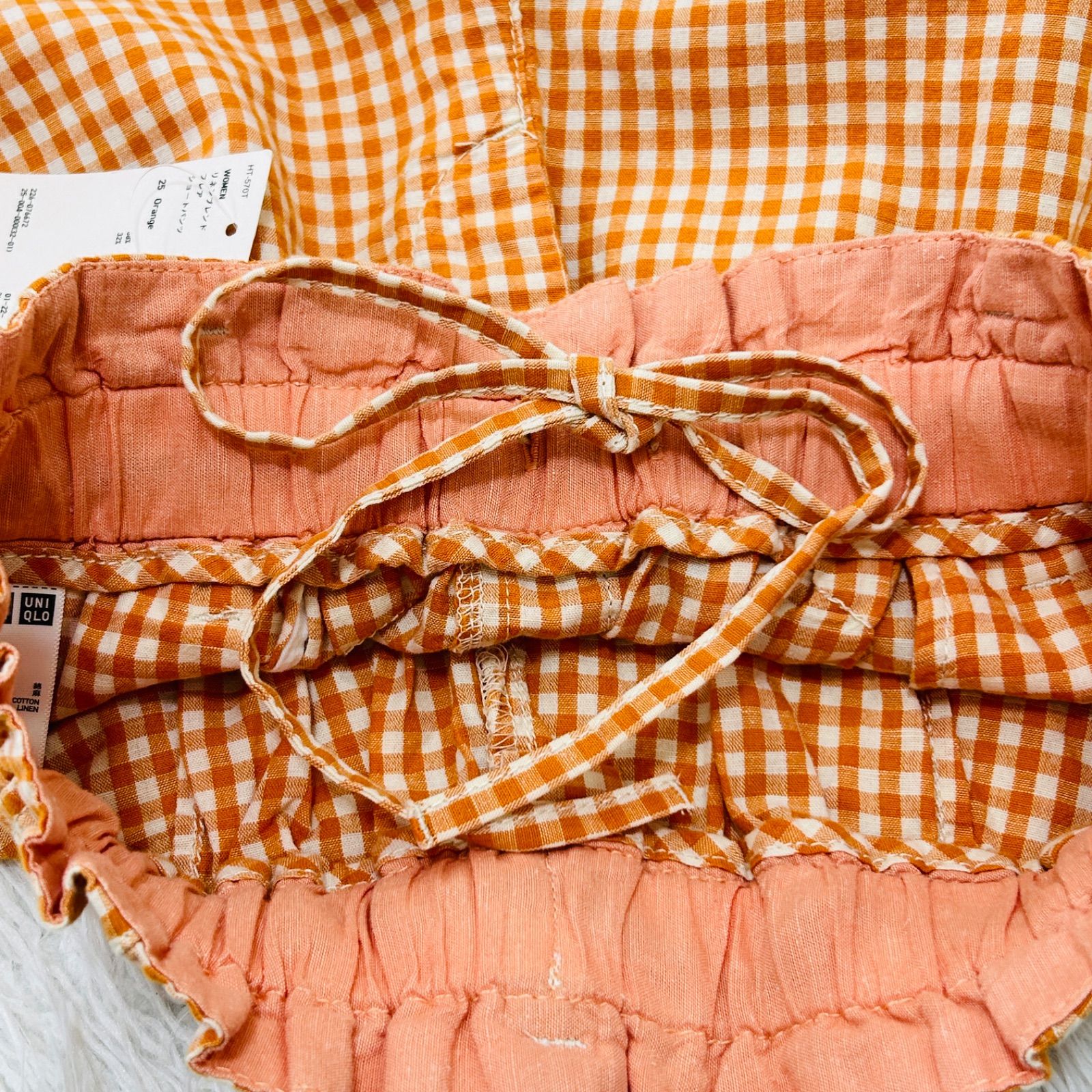 ARTS&SCIENCE チェックリネンパンツ ARTS&SCIENCE チェックリネンパンツ ARTS&SCIENCE チェック