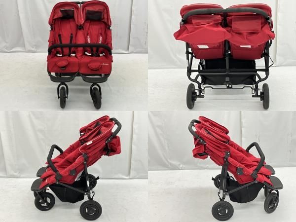 AirBuggy COCO DOUBLE 双子用 チェリーレッド ベビーカー エアバギー