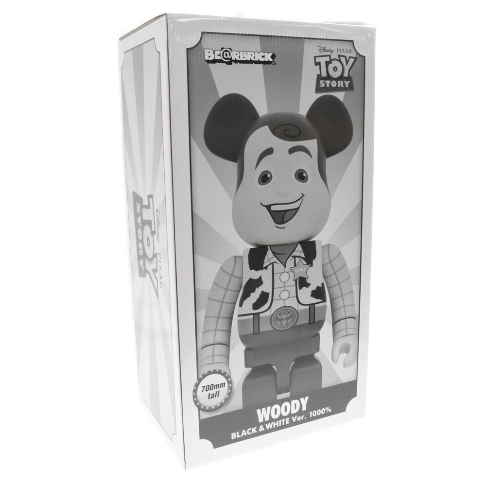 MEDICOM TOY (メディコムトイ) BE@RBRICK WOODY B&W Ver. 1000% ベア