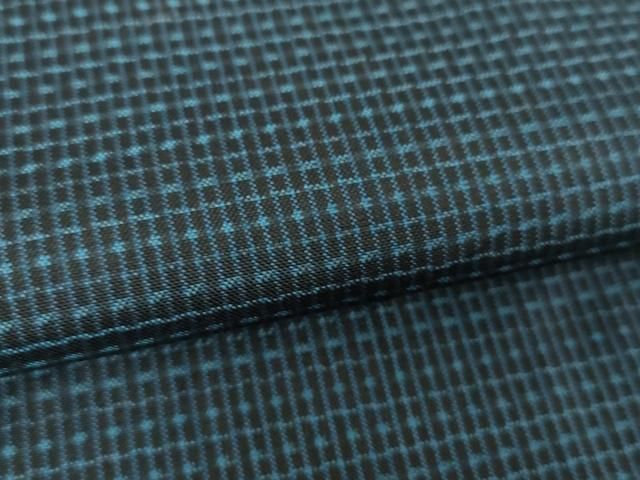 平和屋着物○男性 本場大島紬 アンサンブル 長羽織 亀甲柄 正絹 逸品