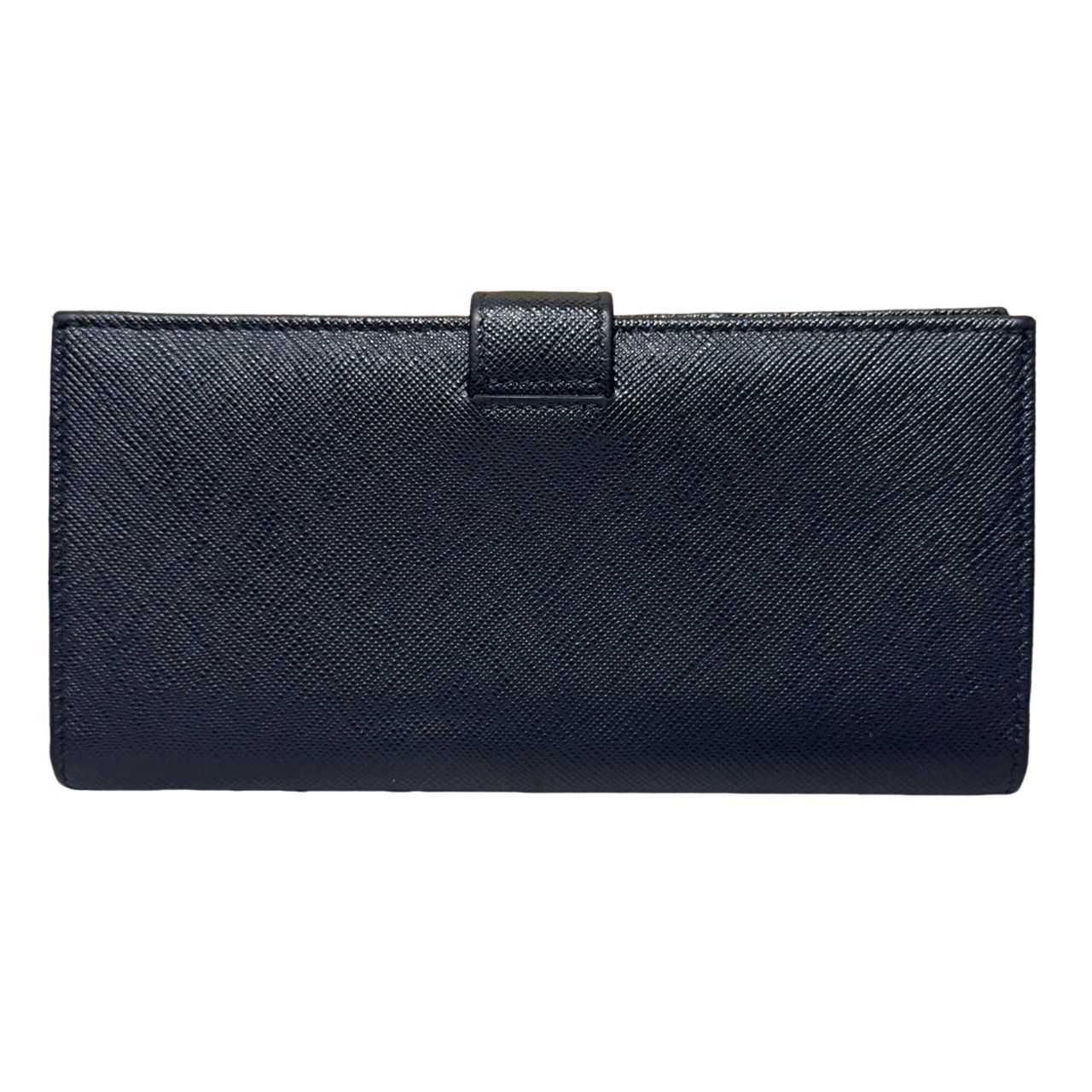 PRADA サフィアーノ マルチカラー 1MV025 ブラック 本革 長財布