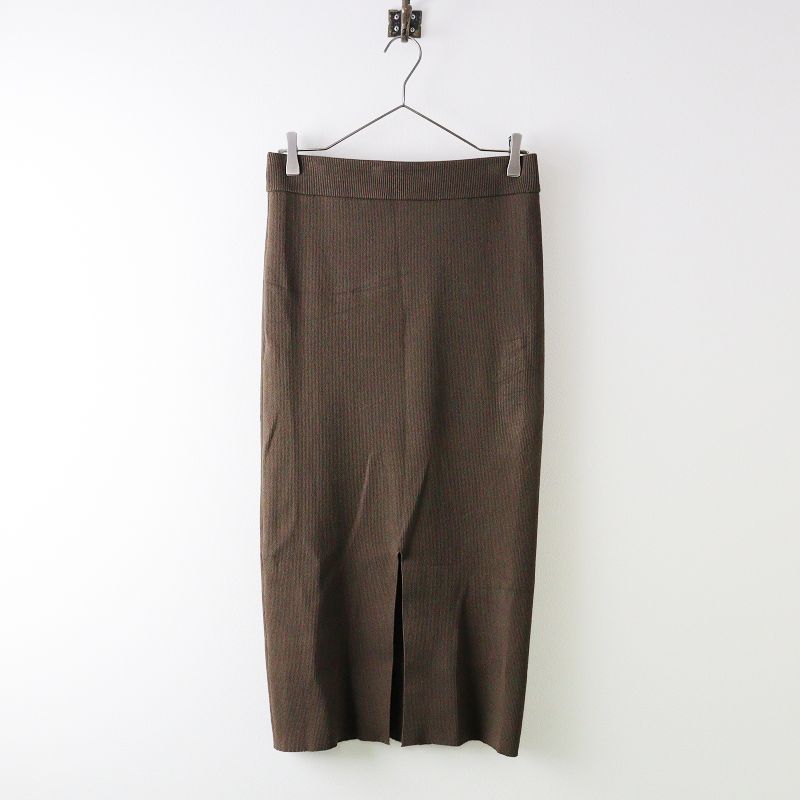 ＼夏に活躍／Deuxieme Classe│Dinerスカート ブラウン38 美品 2023SS ドゥーズィエムクラス Deuxieme Classe Diner B RIB