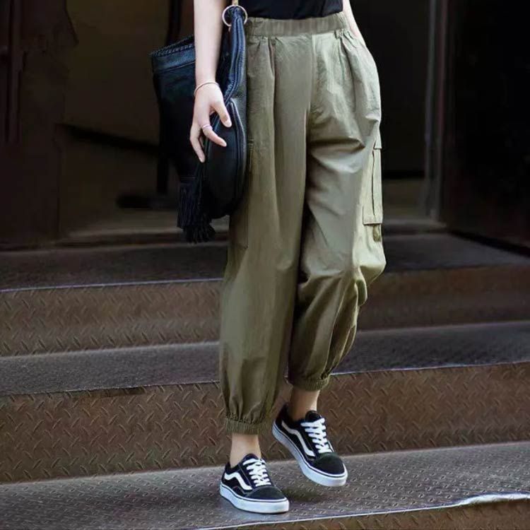 サルエルパンツ タック