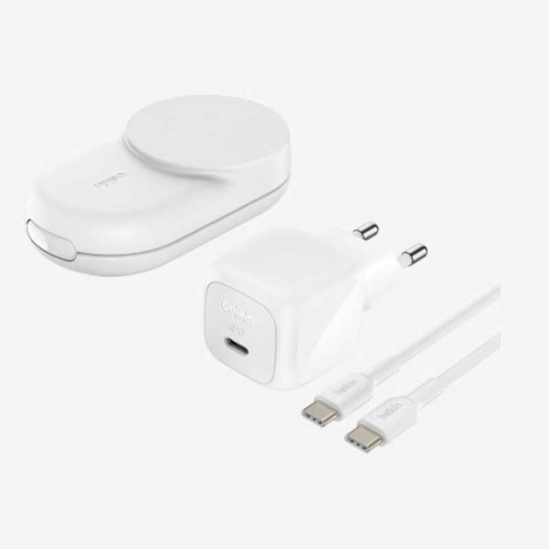 未開梱 BELKIN UltraCharge Qi2 25W 3-in-1 折りたたみ式マグネット充電器 ラウンド型 ホワイト WIZ037dqWH CHRISTIANNAURATH_COM_BR