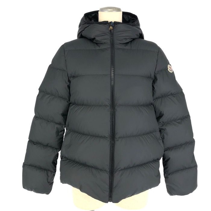 MONCLER モンクレール Beulah ダウンジャケット フード付き ブラック サイズ14A レディースS-M相当 大人着用可 ガールズ