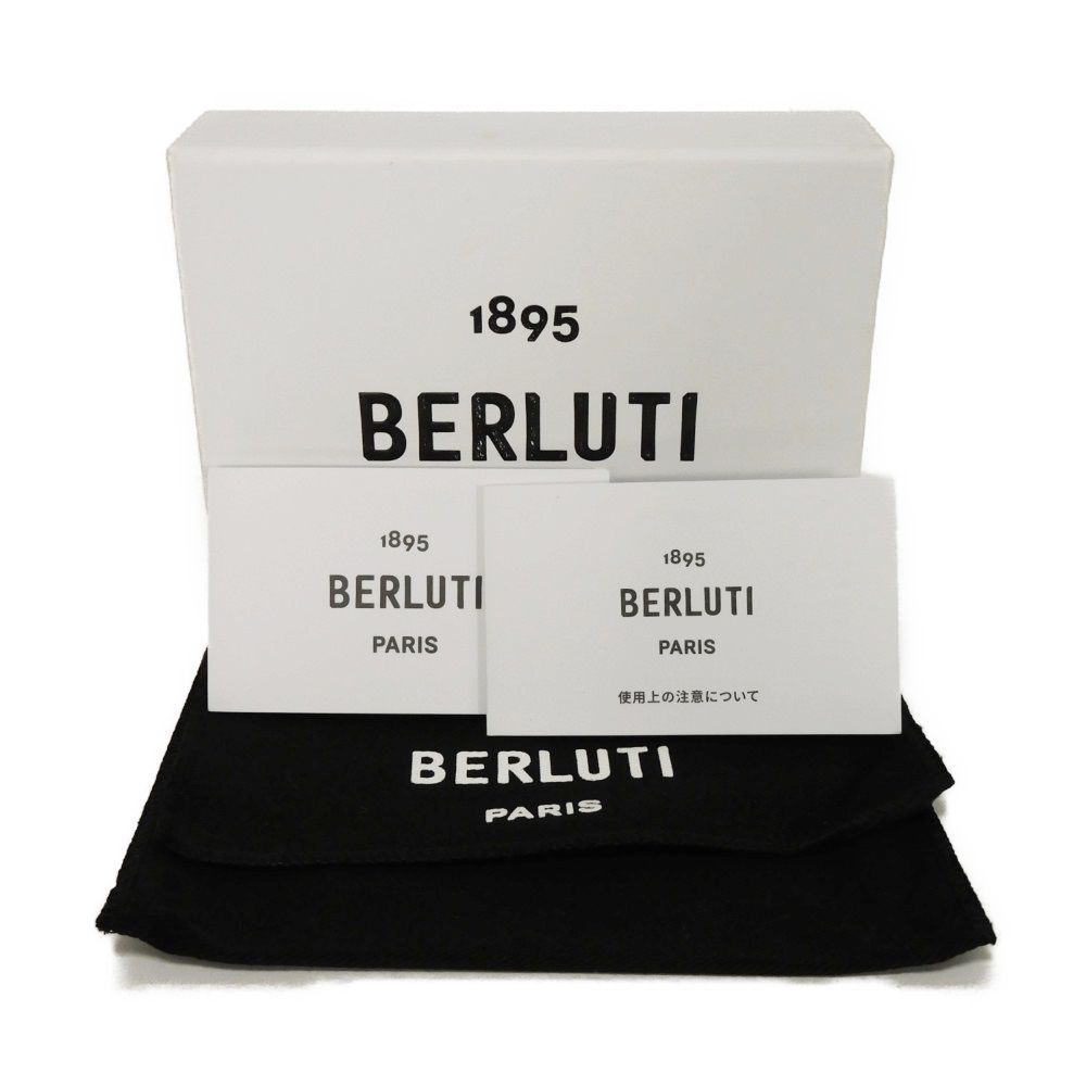 Berluti ワパ レザー コインケース　カリグラフィ　ラウンドジップ　メンズ Berluti ベルルッティ ワパ スクリットレザー ジップ コイン