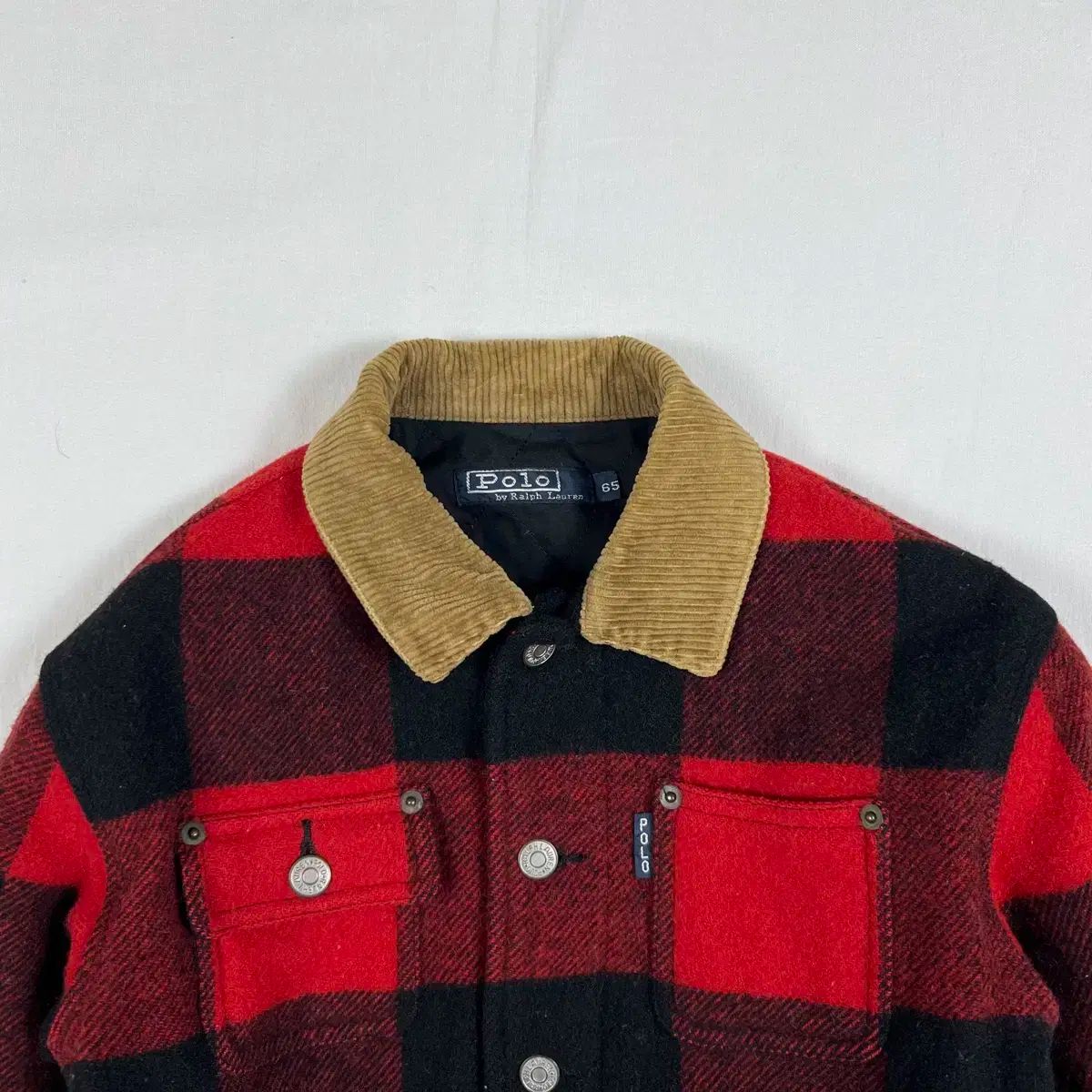 90s POLO RALPH LAUREN ポロラルフローレン キッズ プレイド ウール ジャケット