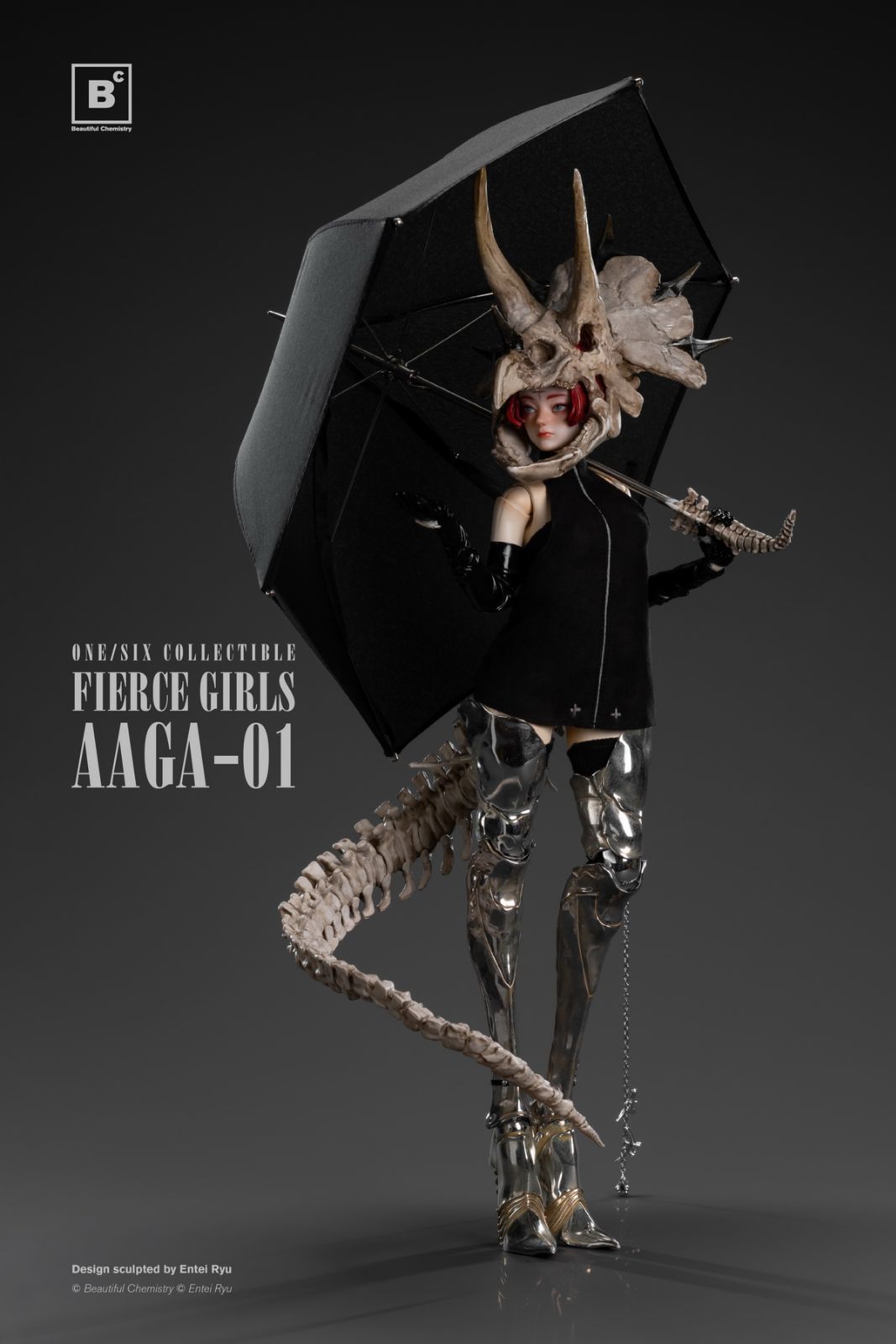 Beautiful Chemistry x Entei Ryu 1|6 王城の守護者 AAGA-01 Fierce Girls AAGA BONE GIRL TRICERATOPS Underverse UV