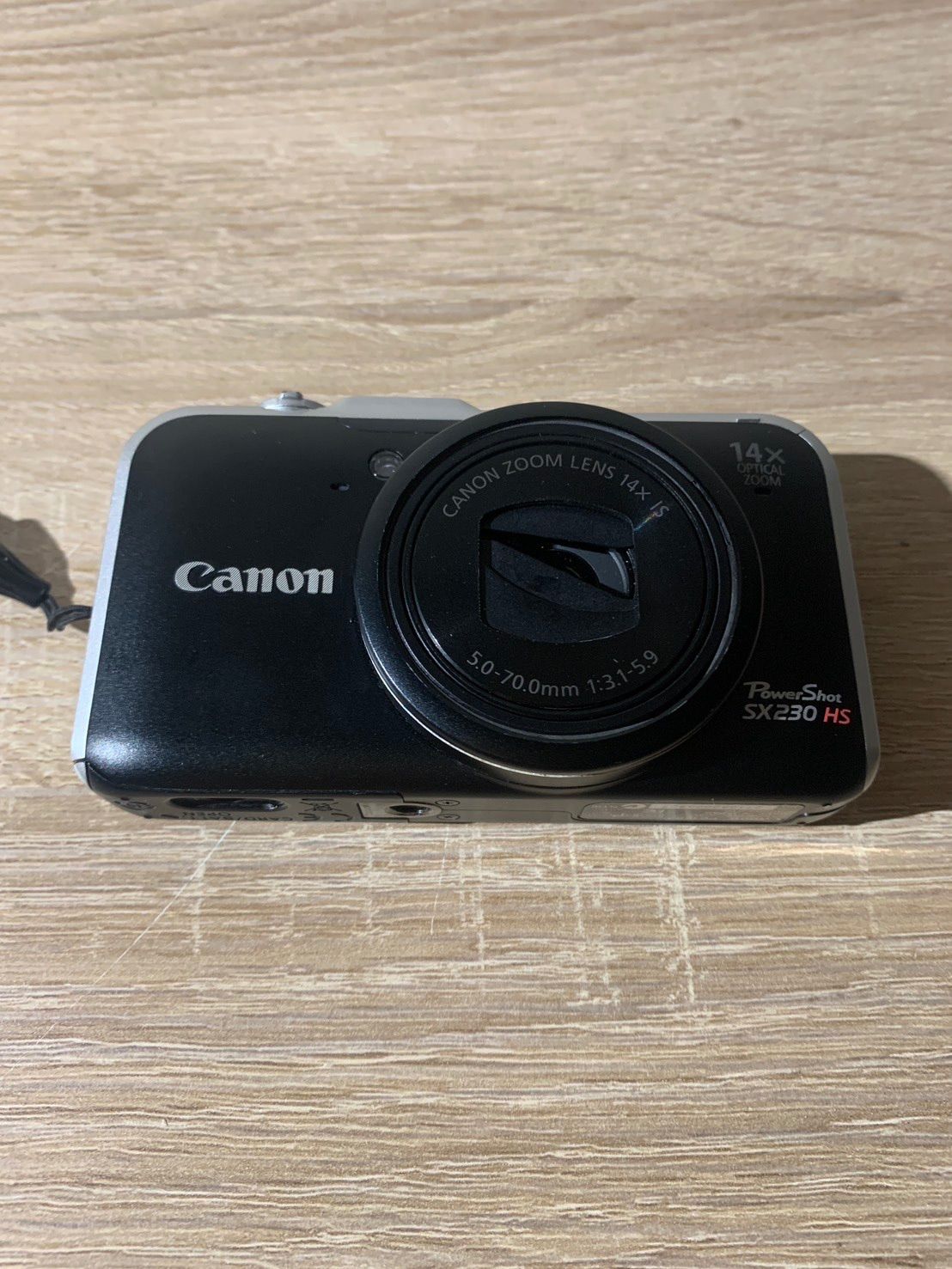 5709 Canon PowerShot SX230 HS ブラック|シルバー デジカメ 動作 済み
