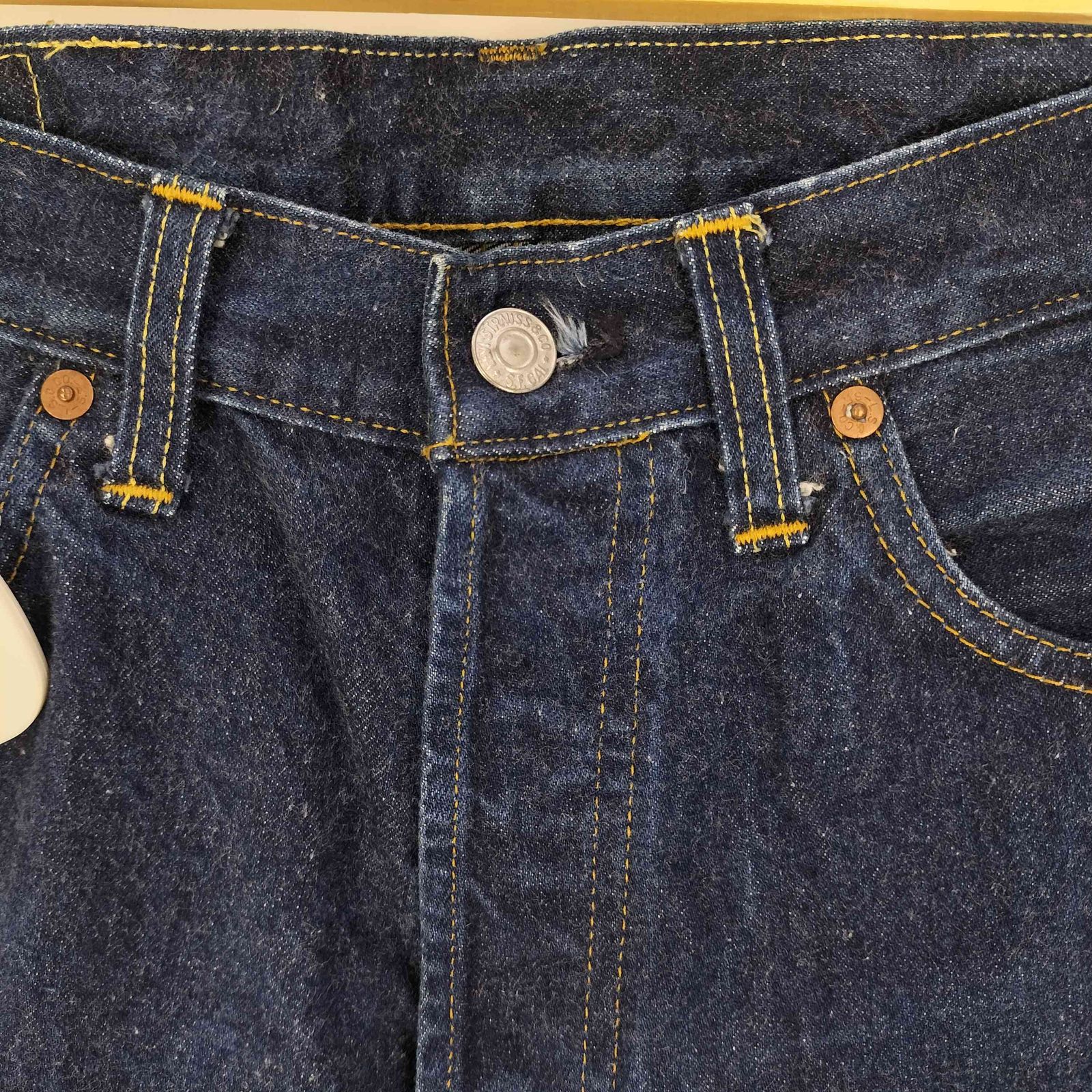 リーバイス Levis 復刻 501 XX ボタン裏555 バレンシア工場96年製 BIG E セルビッジ デニムパンツ 濃紺 メンズ