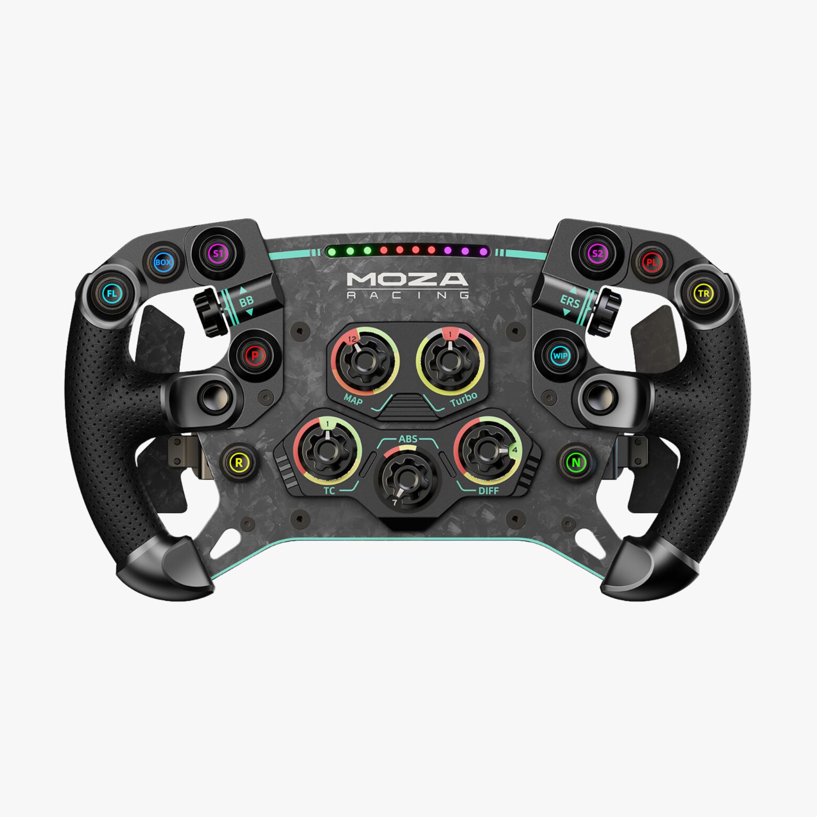 Moza Racing GS V2P Steering Wheel Leather フォーミュラーステアリングホイールシムレーシングシミュレーター国内正規品