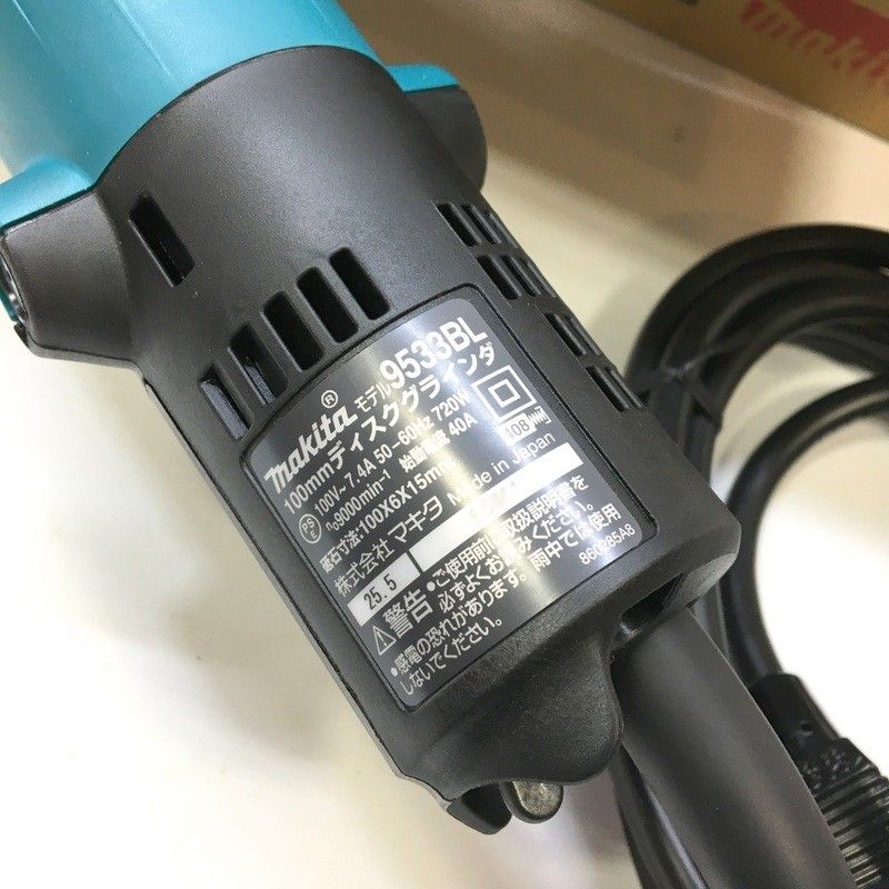 ♥ makita マキタ 100mm ディスクグラインダ 9533BL 100V 低速 高トルク グラインダー サンダー 研削 研磨 △ DW3576 HRDEVELOPMENT_JP