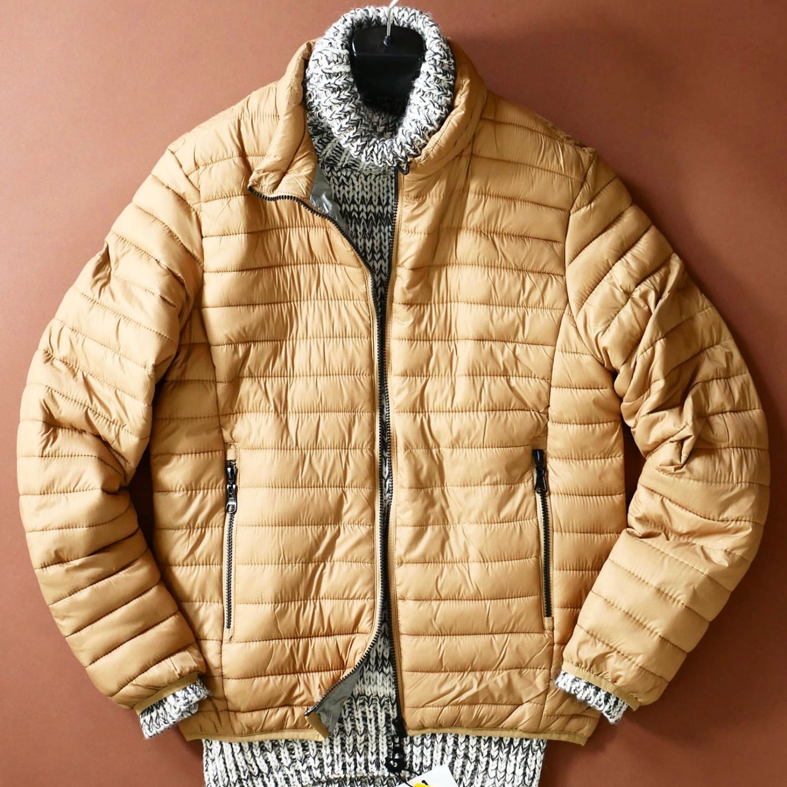 dp035○XXL○中部イタリアの街着ブランド○中わた入ジャケット