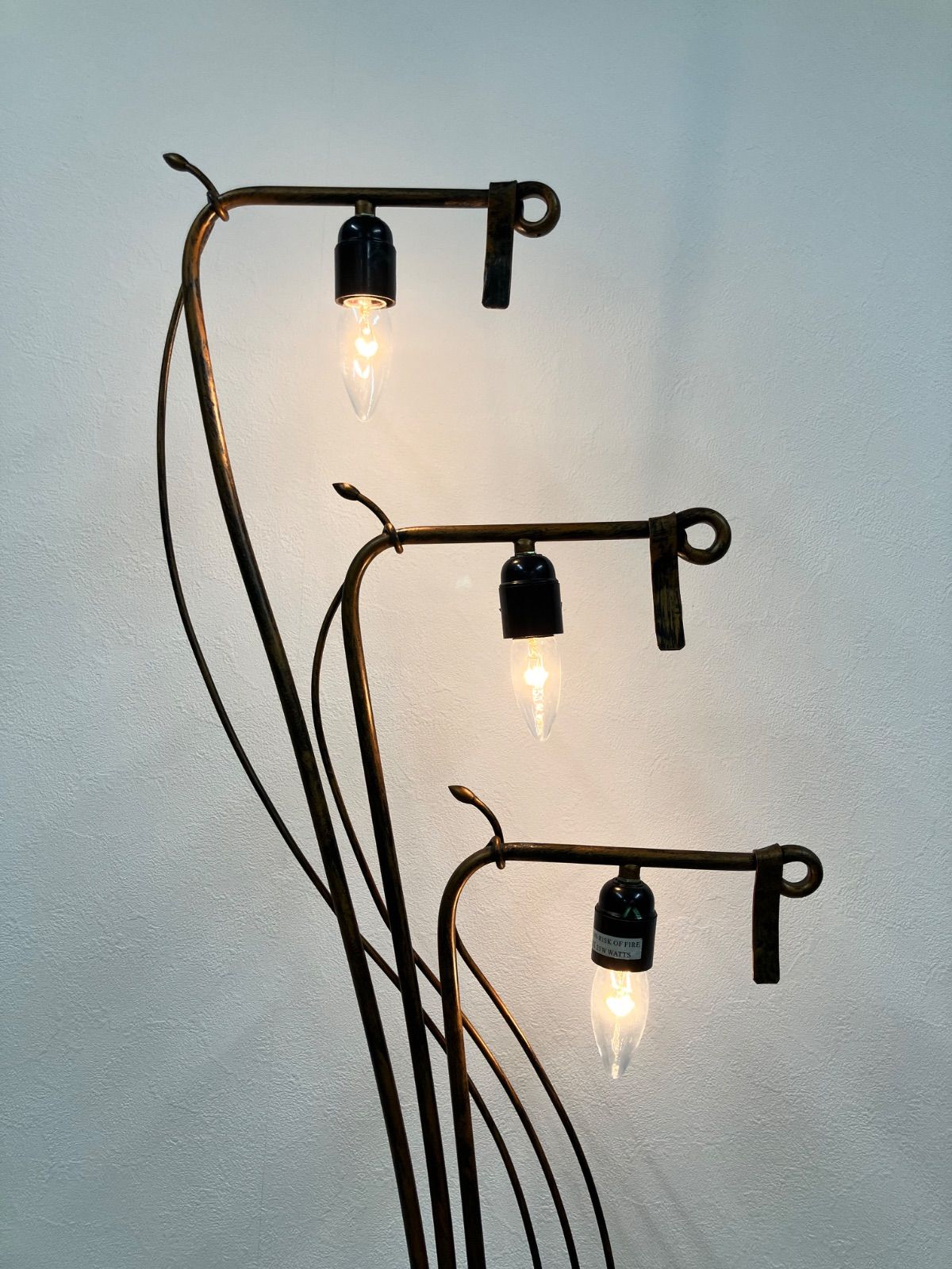 ガラスシェード フロアスタンドランプ