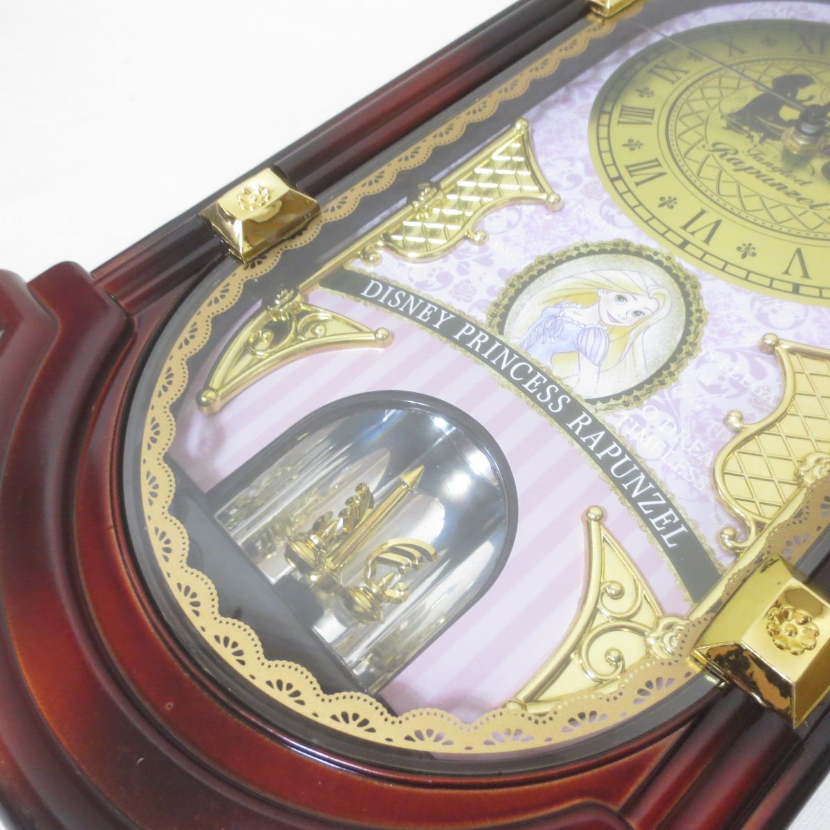 W765 Disney Clock ROYAL ラプンツエル アンティーク調 掛け時計