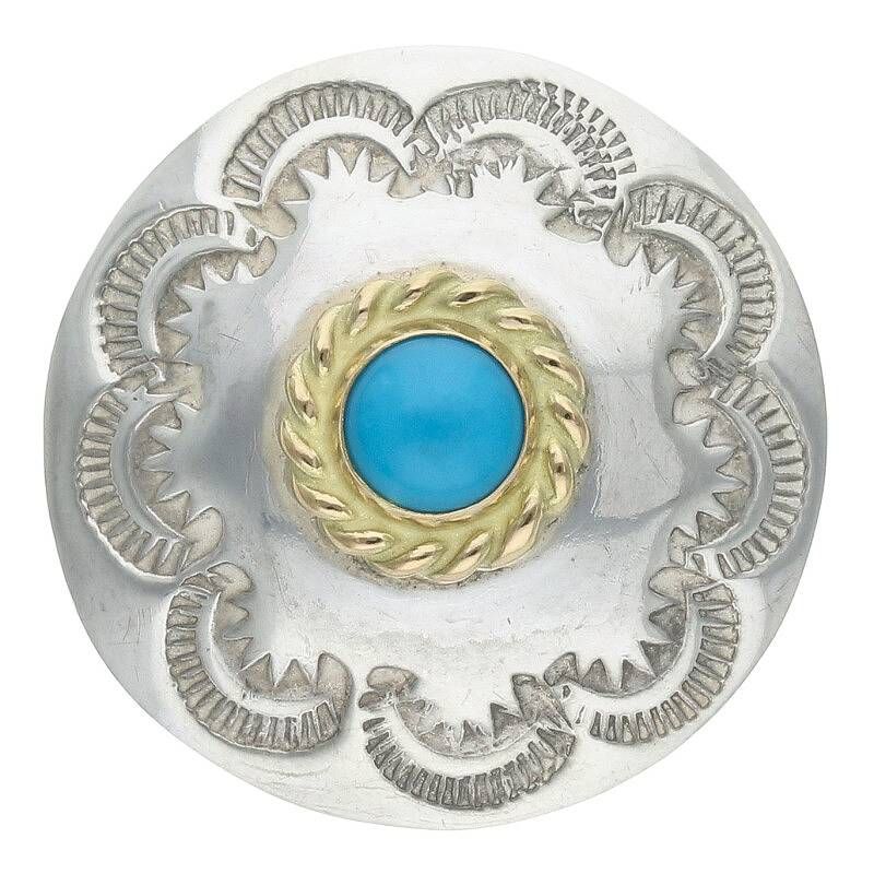 ゴローズ 金縄ターコイズ金メタル付きナジョーネ大 0205【ターコイズ