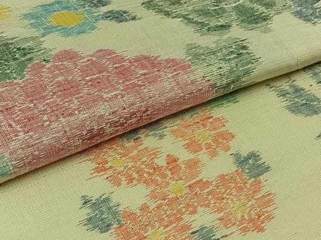 平和屋着物▽上質な紬 単衣 草花文 正絹 逸品 AAAZ0701jh - メルカリ
