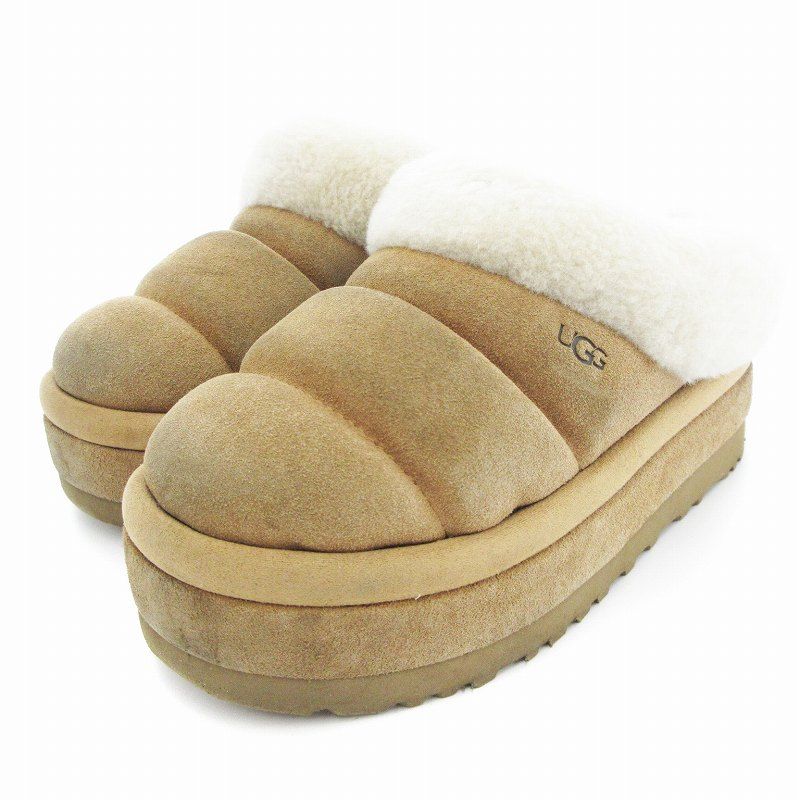 アグ UGG TAZZLITA 厚底ムートンシューズ サンダル ボア ロゴ 23cm