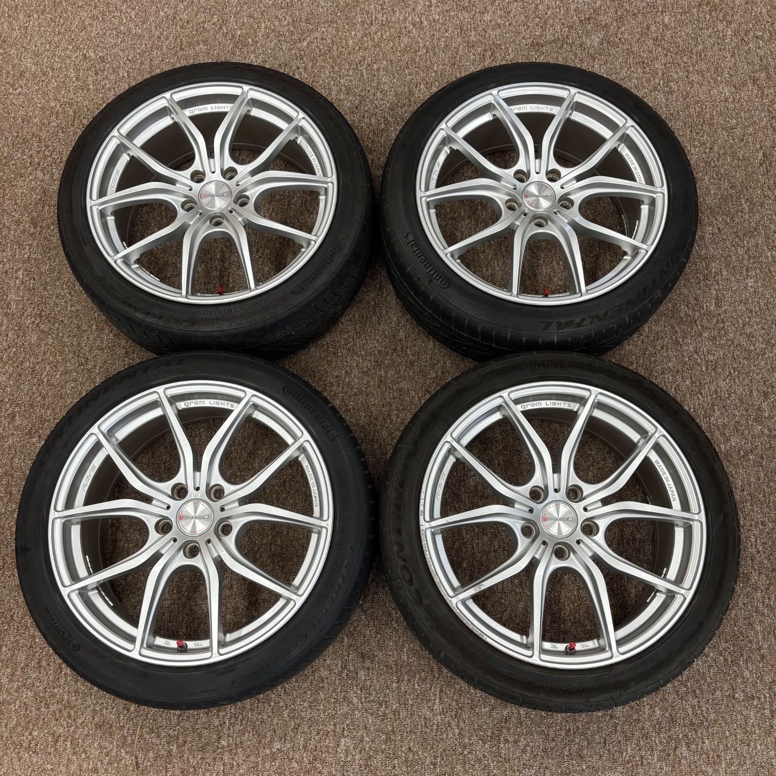 RAYS タイヤホイール4本セット gramLIGHTS 57DR-X 18x8.0J 6