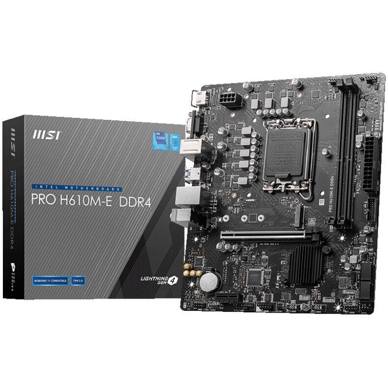 MSI PRO H610M-E マザーボード LGA1700 DDR4 インテル H610 64 GB PCI-4.0