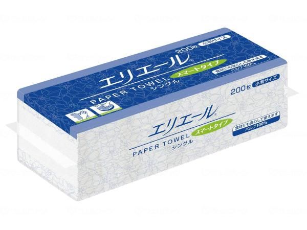 2営業日で発送 エリエール ペーパータオルスマートタイプ 小判シングル 入数 42
