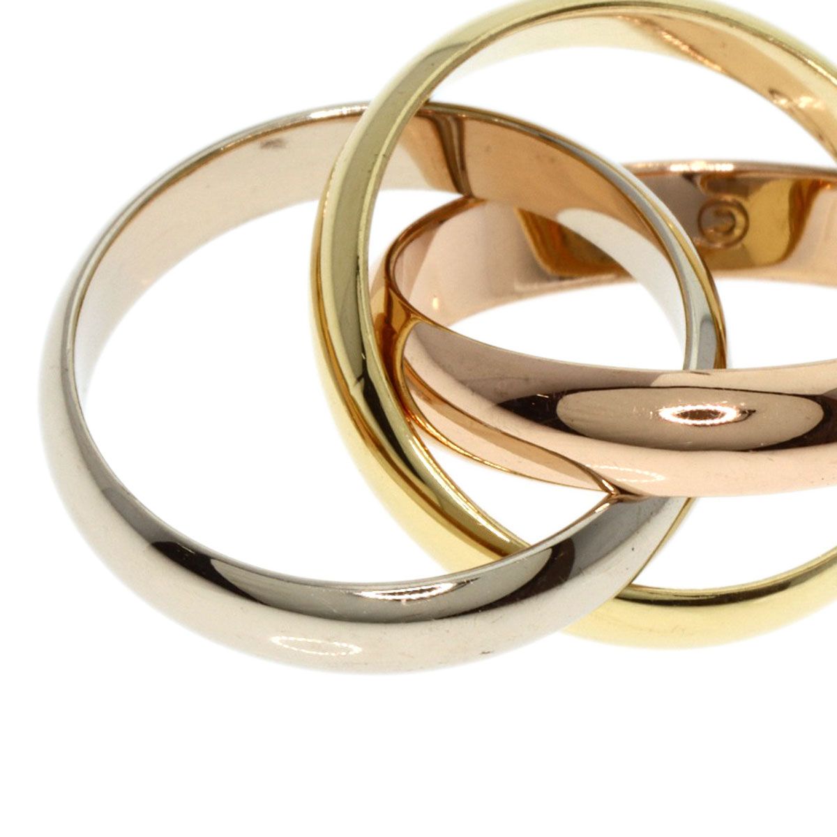 カルティエ トリニティリング 48 (8号) YY！【カルティエ】トリニティ